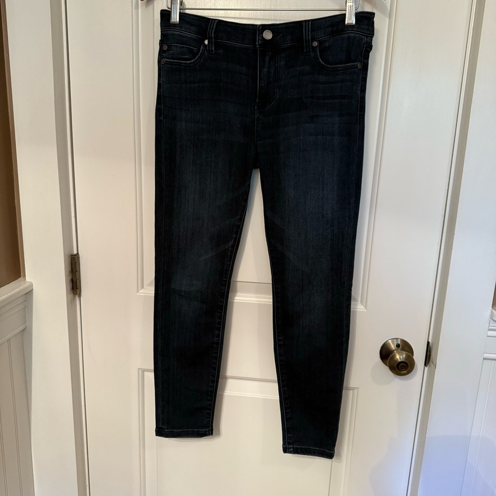 LIVERPOOL JEANS COMPANY BLUE STRETCH DENIM ANKLE SKINNY SIZE 6/28 PETITE